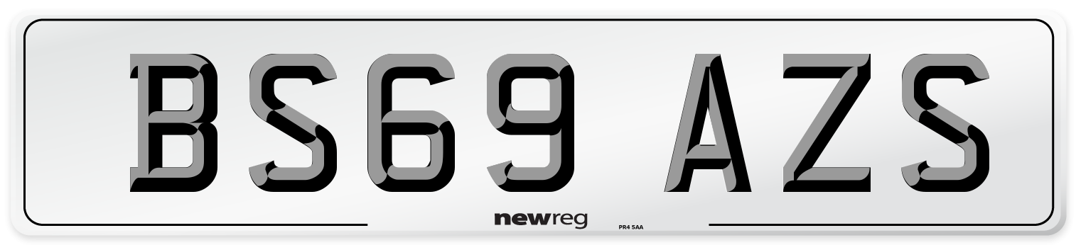 BS69 AZS Number Plate from New Reg